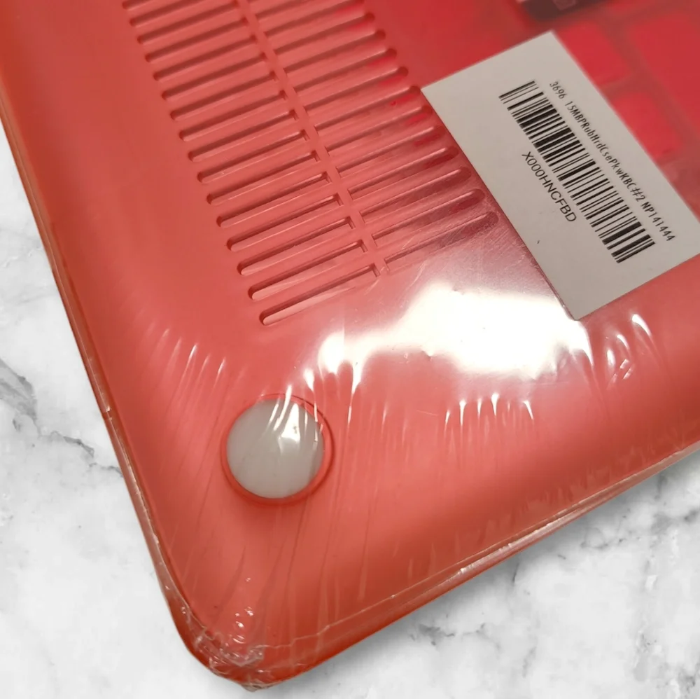 🍄Pink Semitransparent Hardshell Laptop Mac Shell Case